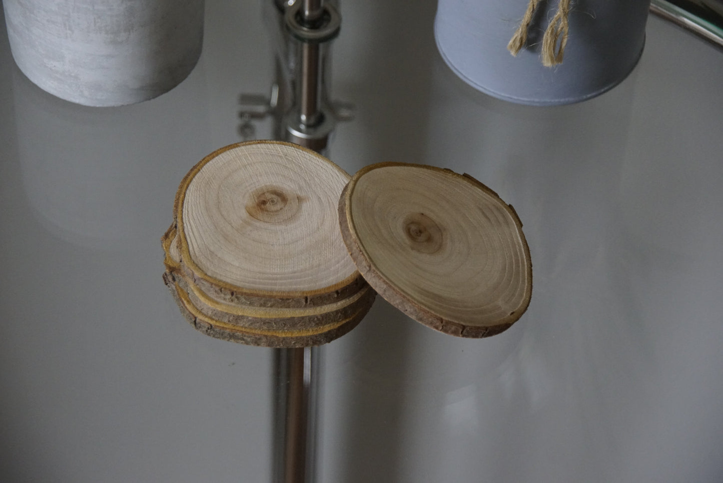 Untersetzer aus Naturholz - 4er Set